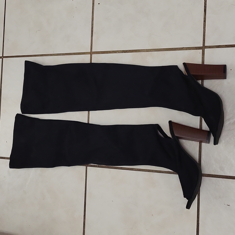 Brand New CHAOWAN OPEN-TOE THIGH-HI BOOTS-38